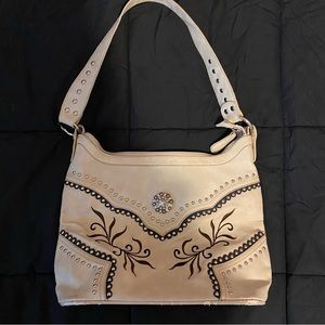 P&G vintage leather studded purse